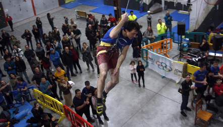 Fotos del Campeonato navarro de escalada de dificultad. /