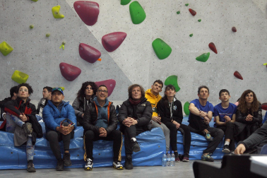 Fotos del Campeonato navarro de escalada de dificultad. /