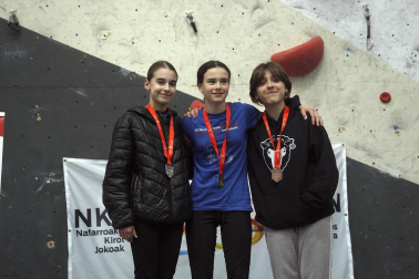 Fotos del Campeonato navarro de escalada de dificultad. /