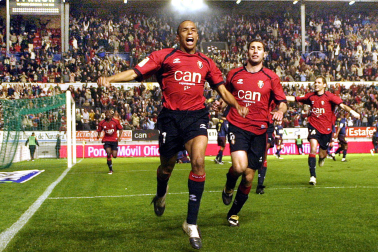 Así celebró el leonés el gol decisivo de las semifinales de 2005