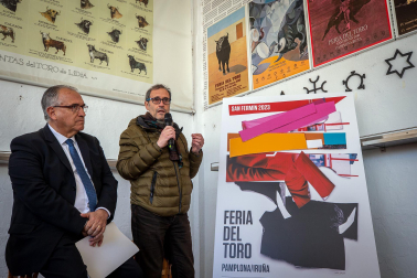 La Casa de Misericordia de Pamplona ha presentado el cartel que anunciará la Feria del Toro 2023, obra del artista pamplonés Javier Balda.