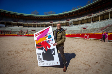 La Casa de Misericordia de Pamplona ha presentado el cartel que anunciará la Feria del Toro 2023, obra del artista pamplonés Javier Balda.