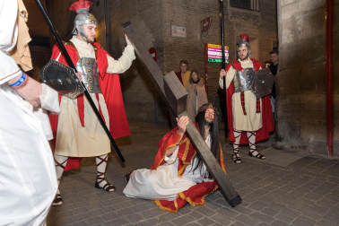 Fotos de la Escenificación de La Pasión Viviente de Jesús en Tudela, el 5 de abril de 2023.