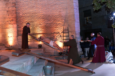Fotos de la Escenificación de La Pasión Viviente de Jesús en Tudela, el 5 de abril de 2023.