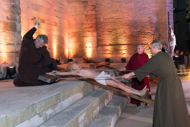 Fotos de la Escenificación de La Pasión Viviente de Jesús en Tudela, el 5 de abril de 2023.