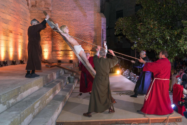 Fotos de la Escenificación de La Pasión Viviente de Jesús en Tudela, el 5 de abril de 2023.