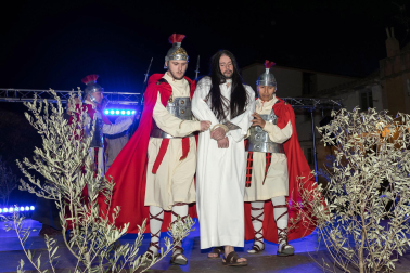 Fotos de la Escenificación de La Pasión Viviente de Jesús en Tudela, el 5 de abril de 2023.