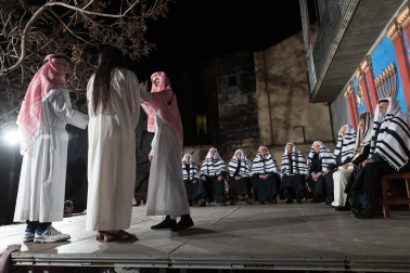 Fotos de la Escenificación de La Pasión Viviente de Jesús en Tudela, el 5 de abril de 2023.