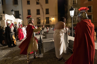 Fotos de la Escenificación de La Pasión Viviente de Jesús en Tudela, el 5 de abril de 2023.