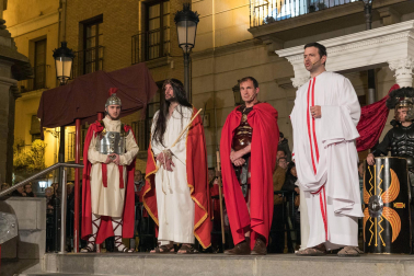 Fotos de la Escenificación de La Pasión Viviente de Jesús en Tudela, el 5 de abril de 2023.