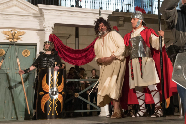Fotos de la Escenificación de La Pasión Viviente de Jesús en Tudela, el 5 de abril de 2023.
