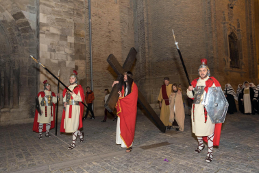 Fotos de la Escenificación de La Pasión Viviente de Jesús en Tudela, el 5 de abril de 2023.