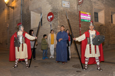 Fotos de la Escenificación de La Pasión Viviente de Jesús en Tudela, el 5 de abril de 2023.