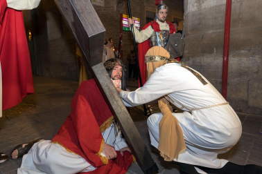 Fotos de la Escenificación de La Pasión Viviente de Jesús en Tudela, el 5 de abril de 2023.