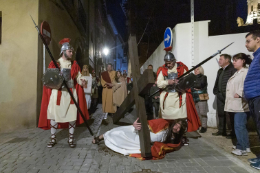 Fotos de la Escenificación de La Pasión Viviente de Jesús en Tudela, el 5 de abril de 2023.