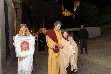 Fotos de la Escenificación de La Pasión Viviente de Jesús en Tudela, el 5 de abril de 2023.