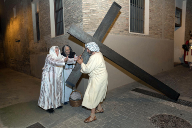 Fotos de la Escenificación de La Pasión Viviente de Jesús en Tudela, el 5 de abril de 2023.