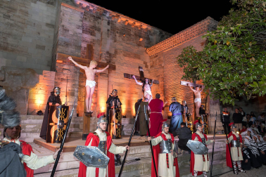 Fotos de la Escenificación de La Pasión Viviente de Jesús en Tudela, el 5 de abril de 2023.