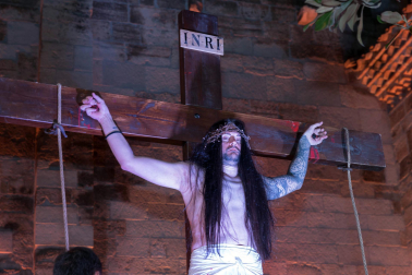 Fotos de la Escenificación de La Pasión Viviente de Jesús en Tudela, el 5 de abril de 2023.