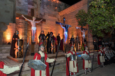 Fotos de la Escenificación de La Pasión Viviente de Jesús en Tudela, el 5 de abril de 2023.