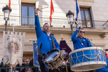 Fotos de la Rompida de la Hora de Tudela este jueves santo.