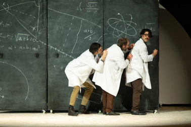Un momento de la obra de teatro 'Laika'