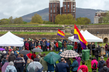Fotos del homenaje en Pamplona a los navarros asesinados tras el golpe de Estado de 1936
