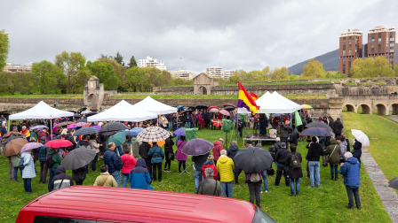 Fotos del homenaje en Pamplona a los navarros asesinados tras el golpe de Estado de 1936
