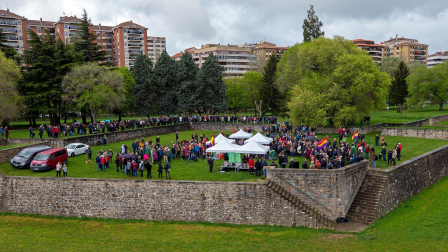 Fotos del homenaje en Pamplona a los navarros asesinados tras el golpe de Estado de 1936