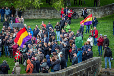 Fotos del homenaje en Pamplona a los navarros asesinados tras el golpe de Estado de 1936