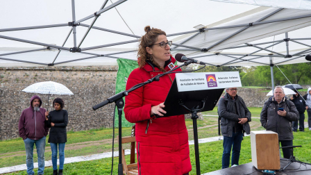 Fotos del homenaje en Pamplona a los navarros asesinados tras el golpe de Estado de 1936