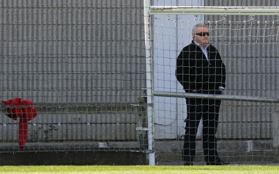 Fotos de la trayectoria de Patxi Izco como presidente de Osasuna. /
