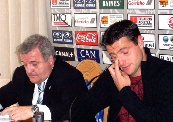 Fotos de la trayectoria de Patxi Izco como presidente de Osasuna. /