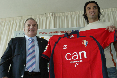 Fotos de la trayectoria de Patxi Izco como presidente de Osasuna. /