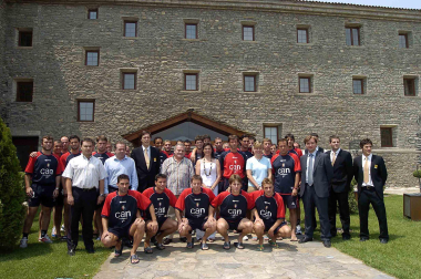 Fotos de la trayectoria de Patxi Izco como presidente de Osasuna. /