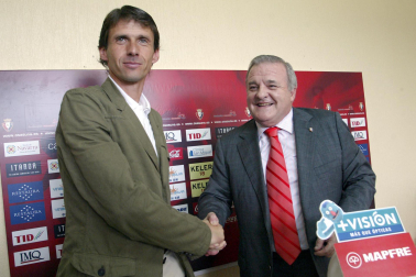 Fotos de la trayectoria de Patxi Izco como presidente de Osasuna. /