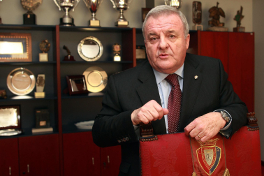 Fotos de la trayectoria de Patxi Izco como presidente de Osasuna. /