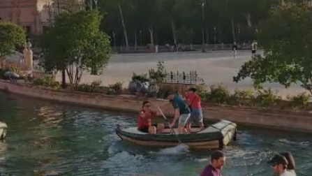 Vídeo de los aficionados rojillos en el Guadalquivir