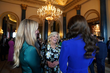 Fotos de la recepción que el rey británico, Carlos III, ofreció en el Palacio de Buckingham a los jefes de Estado invitados a su ceremonia de coronación.