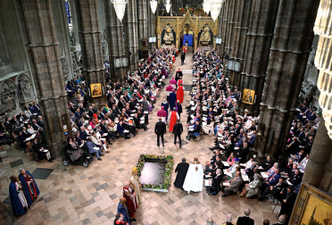 Fotos de la coronación en la Abadía de Westminster de los reyes del Reino Unido, Carlos III y Camila, un ritual milenario que se celebra por primera vez en el siglo XXI.