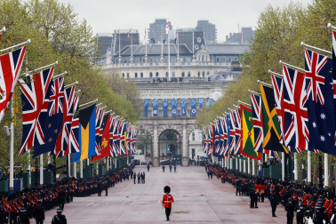 Fotos de la coronación en la Abadía de Westminster de los reyes del Reino Unido, Carlos III y Camila, un ritual milenario que se celebra por primera vez en el siglo XXI.