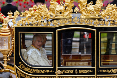 Fotos de la coronación en la Abadía de Westminster de los reyes del Reino Unido, Carlos III y Camila, un ritual milenario que se celebra por primera vez en el siglo XXI.