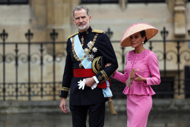 Fotos de la coronación en la Abadía de Westminster de los reyes del Reino Unido, Carlos III y Camila, un ritual milenario que se celebra por primera vez en el siglo XXI.