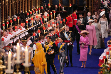 Fotos de la coronación en la Abadía de Westminster de los reyes del Reino Unido, Carlos III y Camila, un ritual milenario que se celebra por primera vez en el siglo XXI.