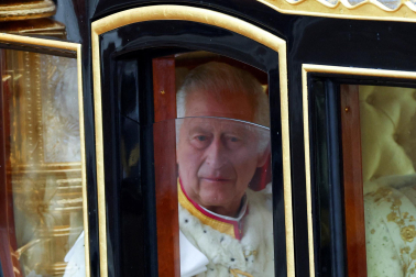 Fotos de la coronación en la Abadía de Westminster de los reyes del Reino Unido, Carlos III y Camila, un ritual milenario que se celebra por primera vez en el siglo XXI.