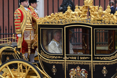 Fotos de la coronación en la Abadía de Westminster de los reyes del Reino Unido, Carlos III y Camila, un ritual milenario que se celebra por primera vez en el siglo XXI.