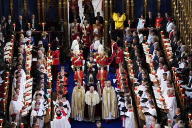 Fotos de la coronación en la Abadía de Westminster de los reyes del Reino Unido, Carlos III y Camila, un ritual milenario que se celebra por primera vez en el siglo XXI.