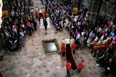 Fotos de la coronación en la Abadía de Westminster de los reyes del Reino Unido, Carlos III y Camila, un ritual milenario que se celebra por primera vez en el siglo XXI.