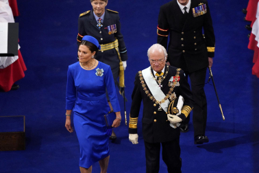 Fotos de la coronación en la Abadía de Westminster de los reyes del Reino Unido, Carlos III y Camila, un ritual milenario que se celebra por primera vez en el siglo XXI.