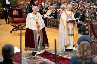 Fotos de la coronación en la Abadía de Westminster de los reyes del Reino Unido, Carlos III y Camila, un ritual milenario que se celebra por primera vez en el siglo XXI